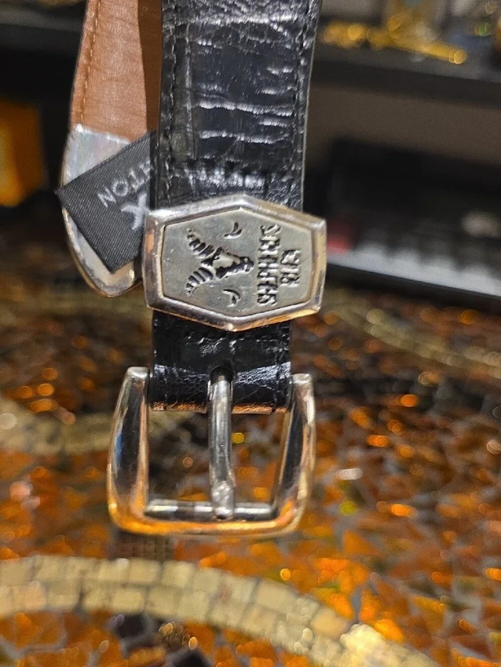 Black Leather Men’s Belt